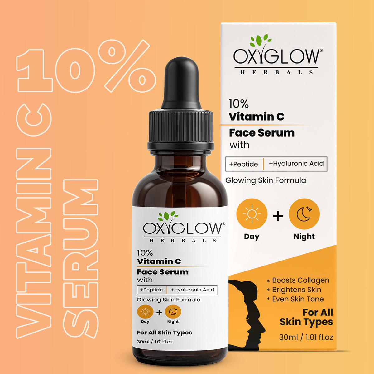OxyGlow Herbals 10% Vitamin C Face Serum 30 ml