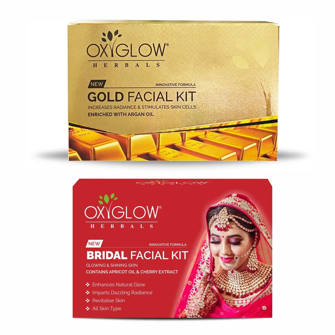 Gold Facial Kit 50 Gm + Bridal Facial Kit 53 Gm