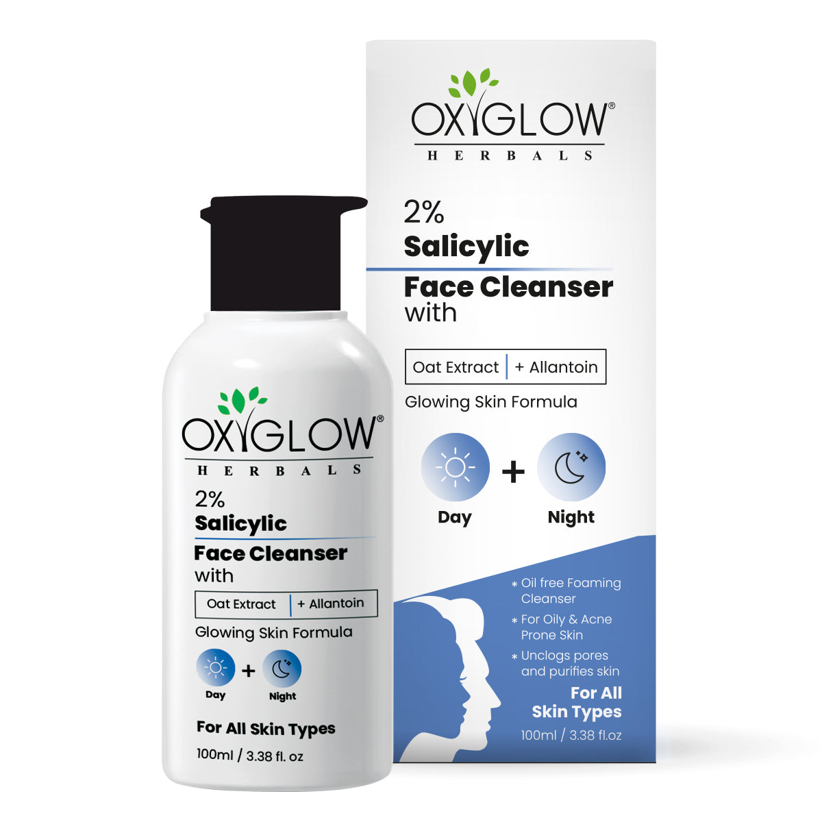 OxyGlow Herbals 2% Salicylic Face Cleanser 100ml