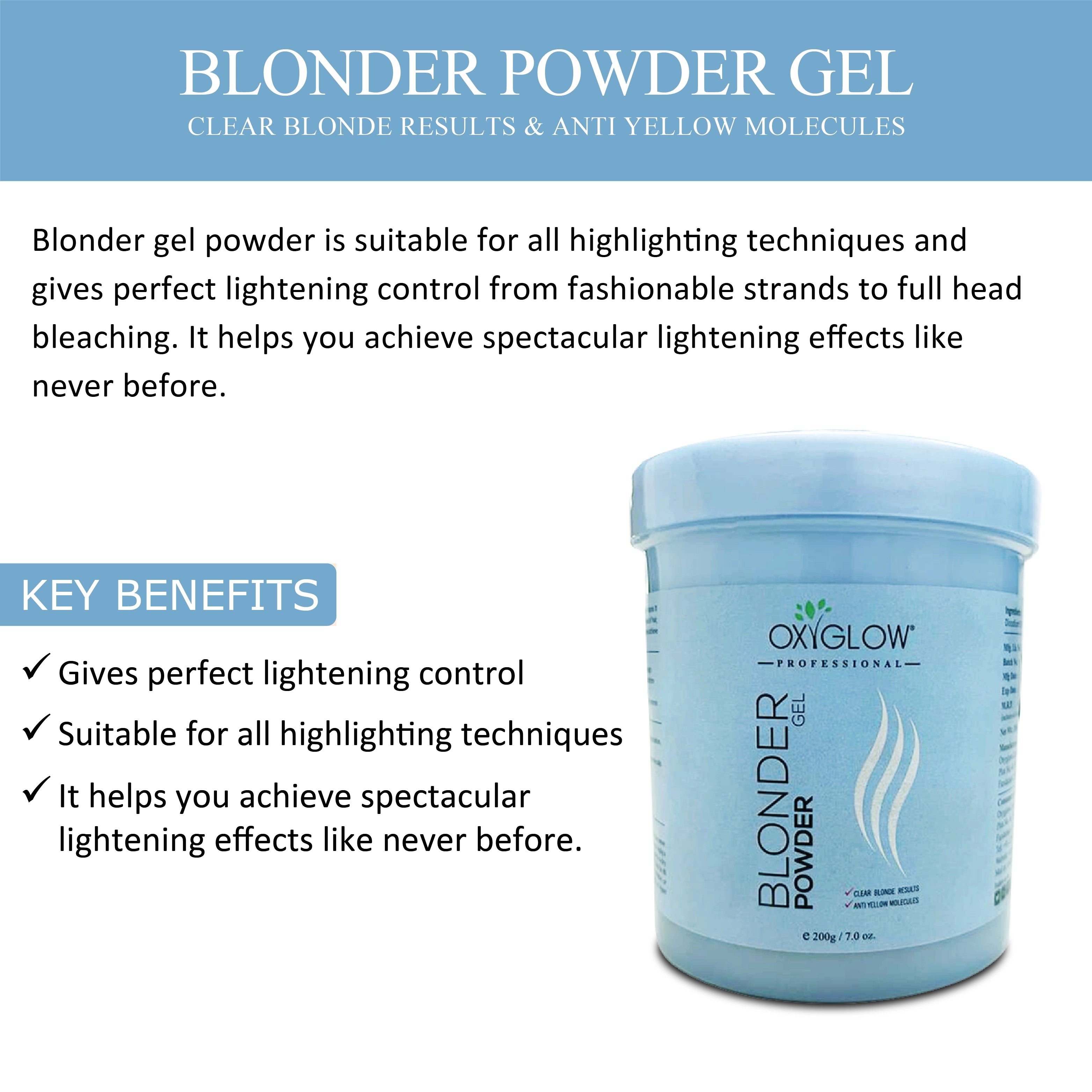OxyGlow Herbals Blonder Powder Gel