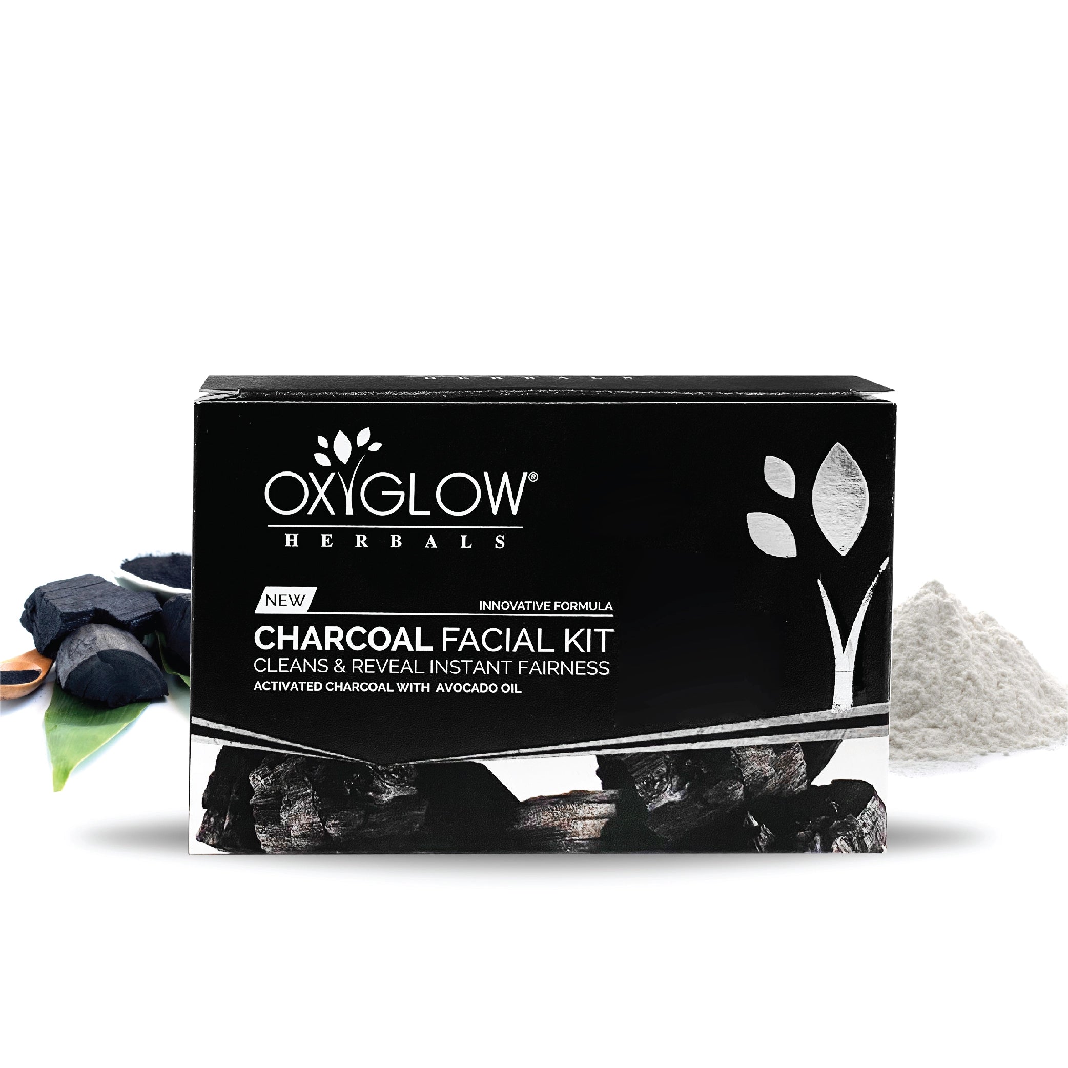 Charcoal Facial Kit Cleans Reveal Instant Fairness