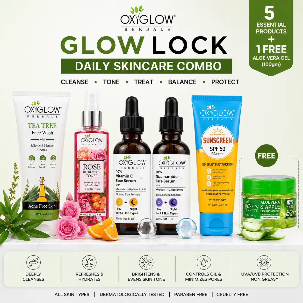 OxyGlow Glass Skin Combo | 7 Day Challange Kit