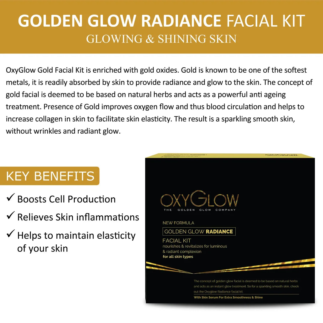 Golden Glow Radiance Facial Kit for Luminous & Radiant Complexion