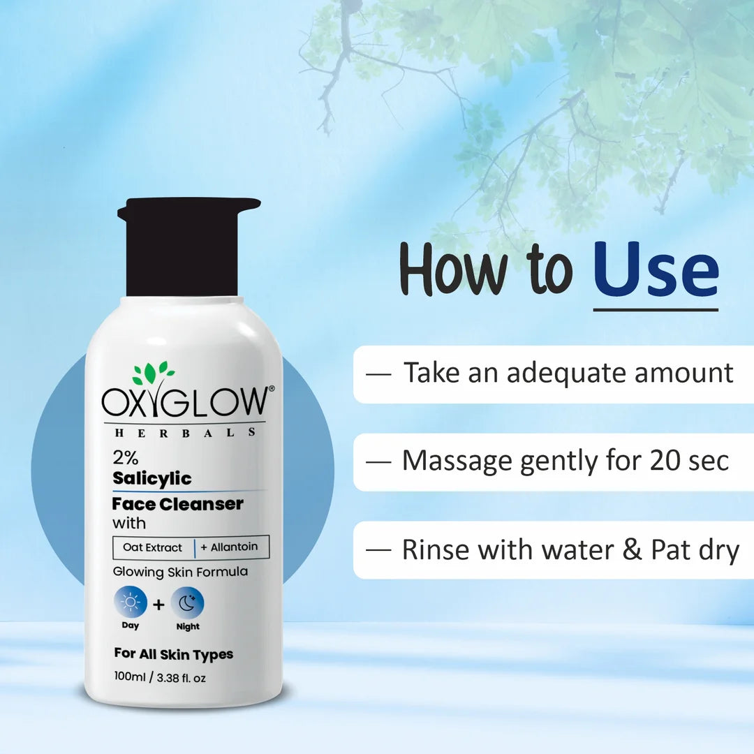 OxyGlow Herbals 2% Salicylic Face Cleanser 100ml