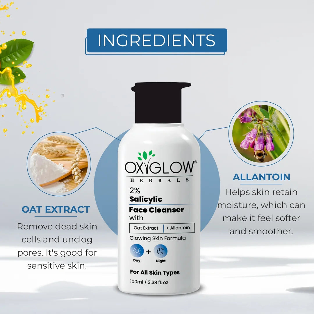 OxyGlow Herbals 2% Salicylic Face Cleanser 100ml