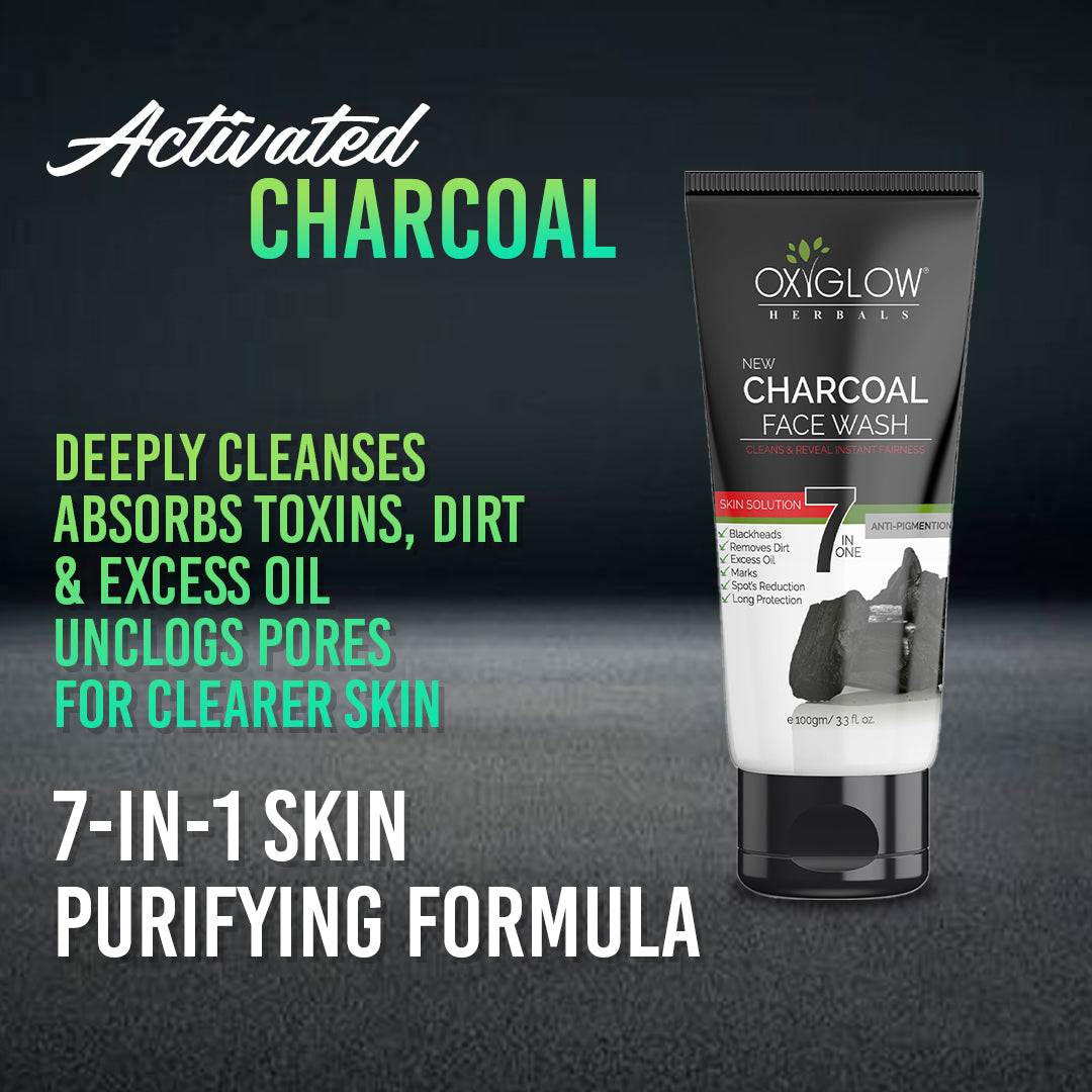 OxyGlow Herbals Activated Charcoal Facewash