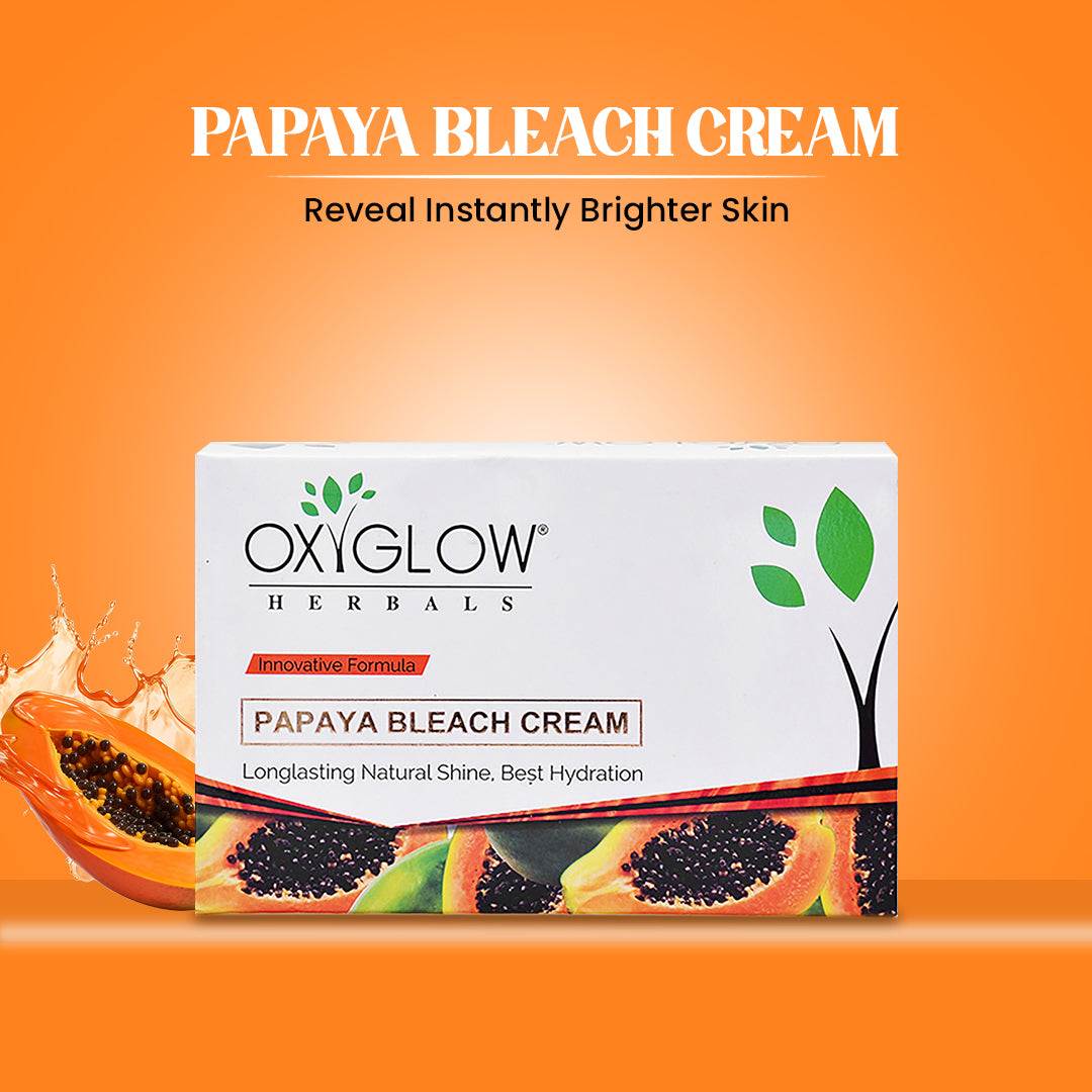 OxyGlow Herbals Papaya Bleach Cream Instant Bright
