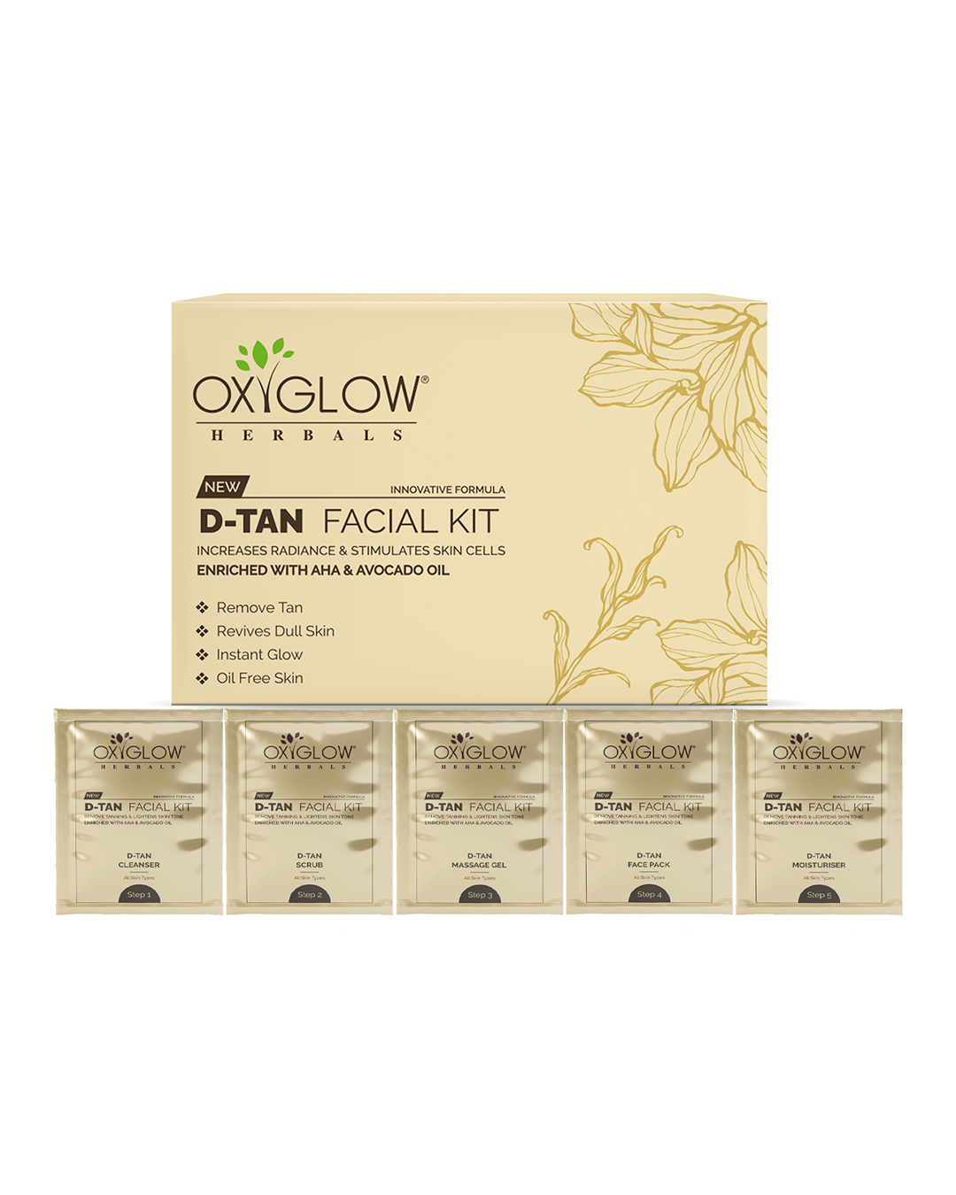 OxyGlow Herbals D-tan Facial Kit