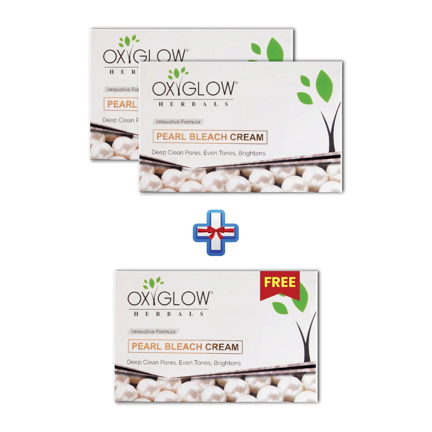 OxyGlow Herbals Pearl Bleach Cream-Buy2Get1