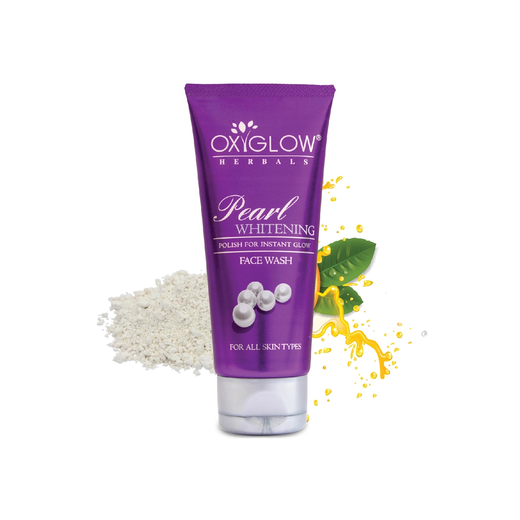 Oxyglow Herbals Pearl Whitening Face Wash