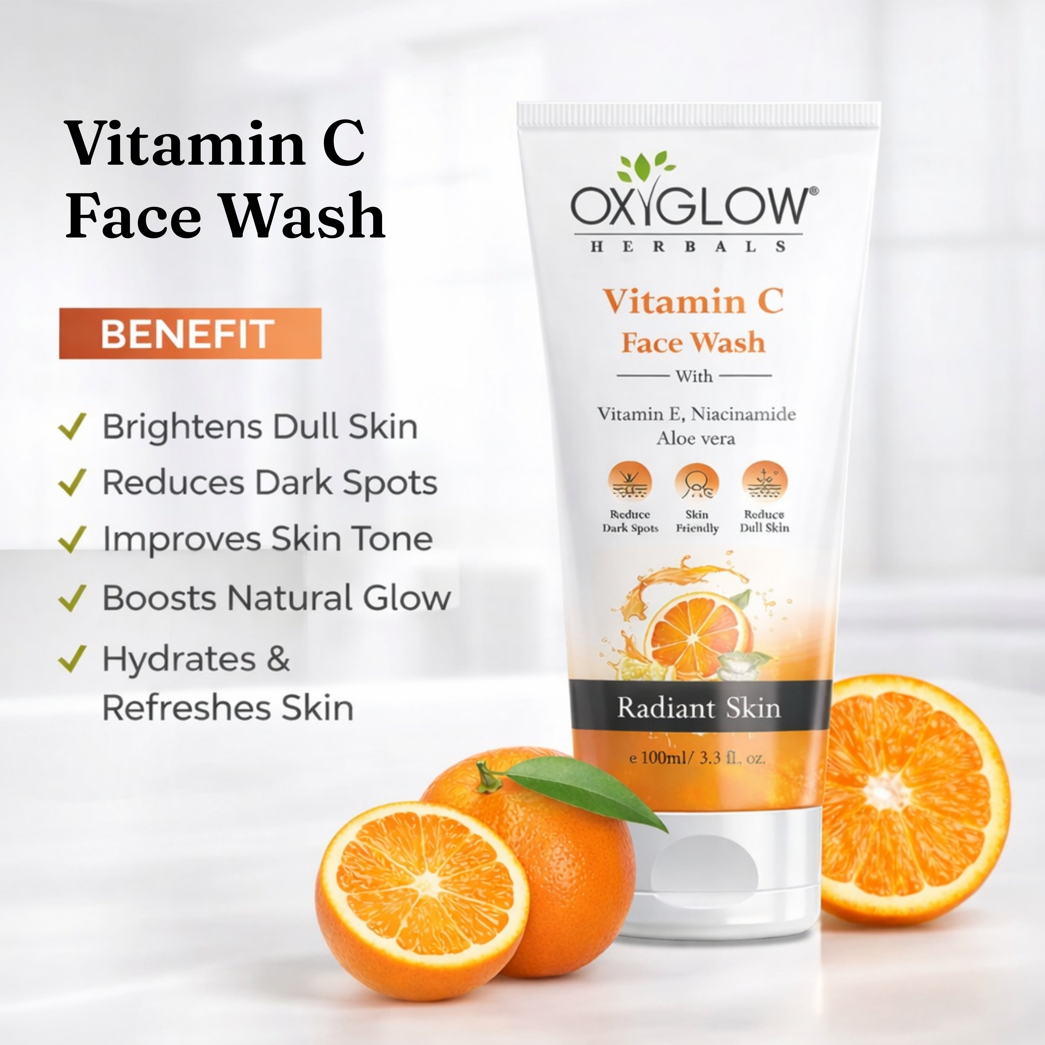 Vitamin C Facewash + Keratin Hair Serum + SPF 50 Sunscreen