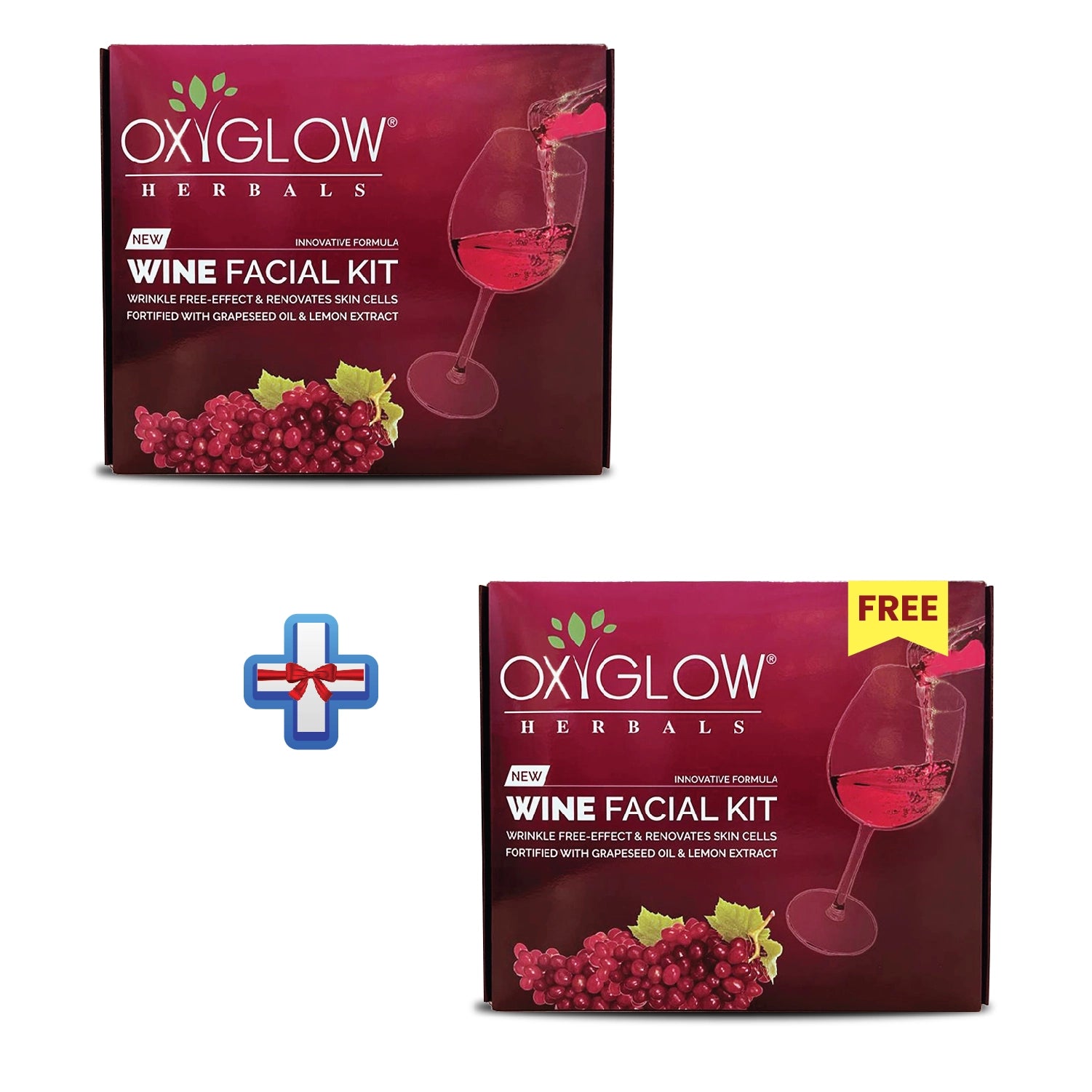 OxyGlow Herbals Wine Facial Kit-Buy1Get1