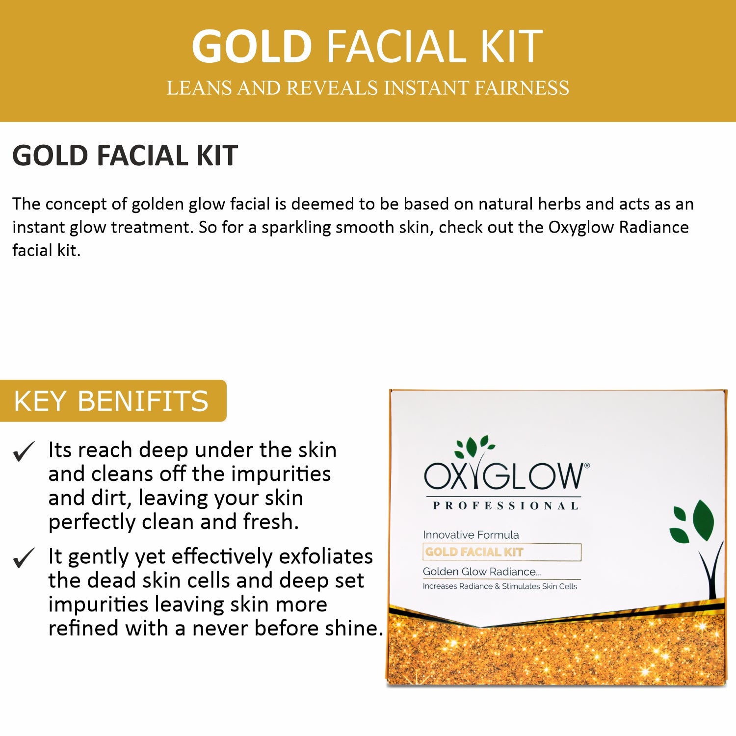 Gold Facial Kit 260 Gm + Papaya Facial Kit 260 Gm
