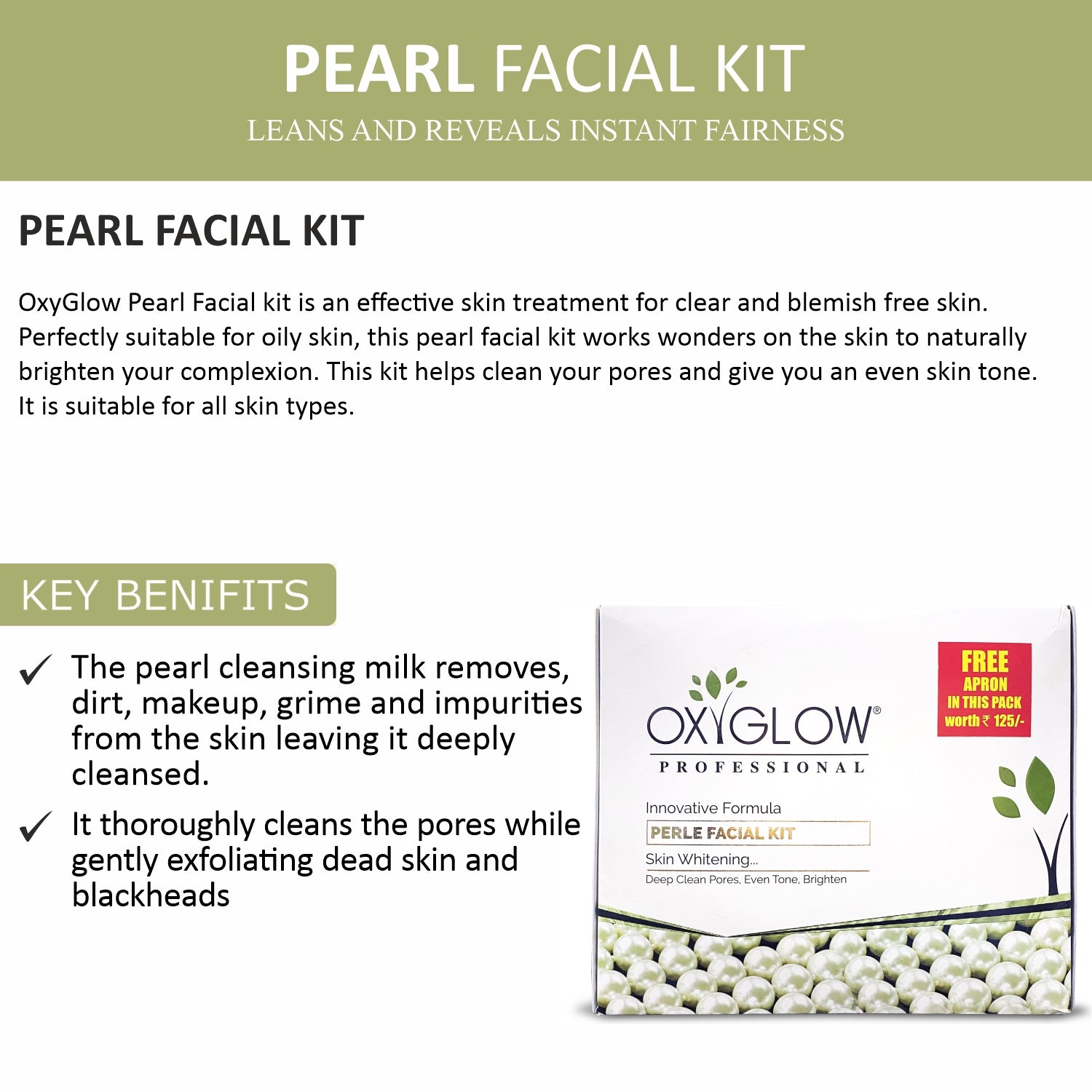 Pearl Facial Kit 260 Gm + Skin Whitening Facial Kit 260 Gm