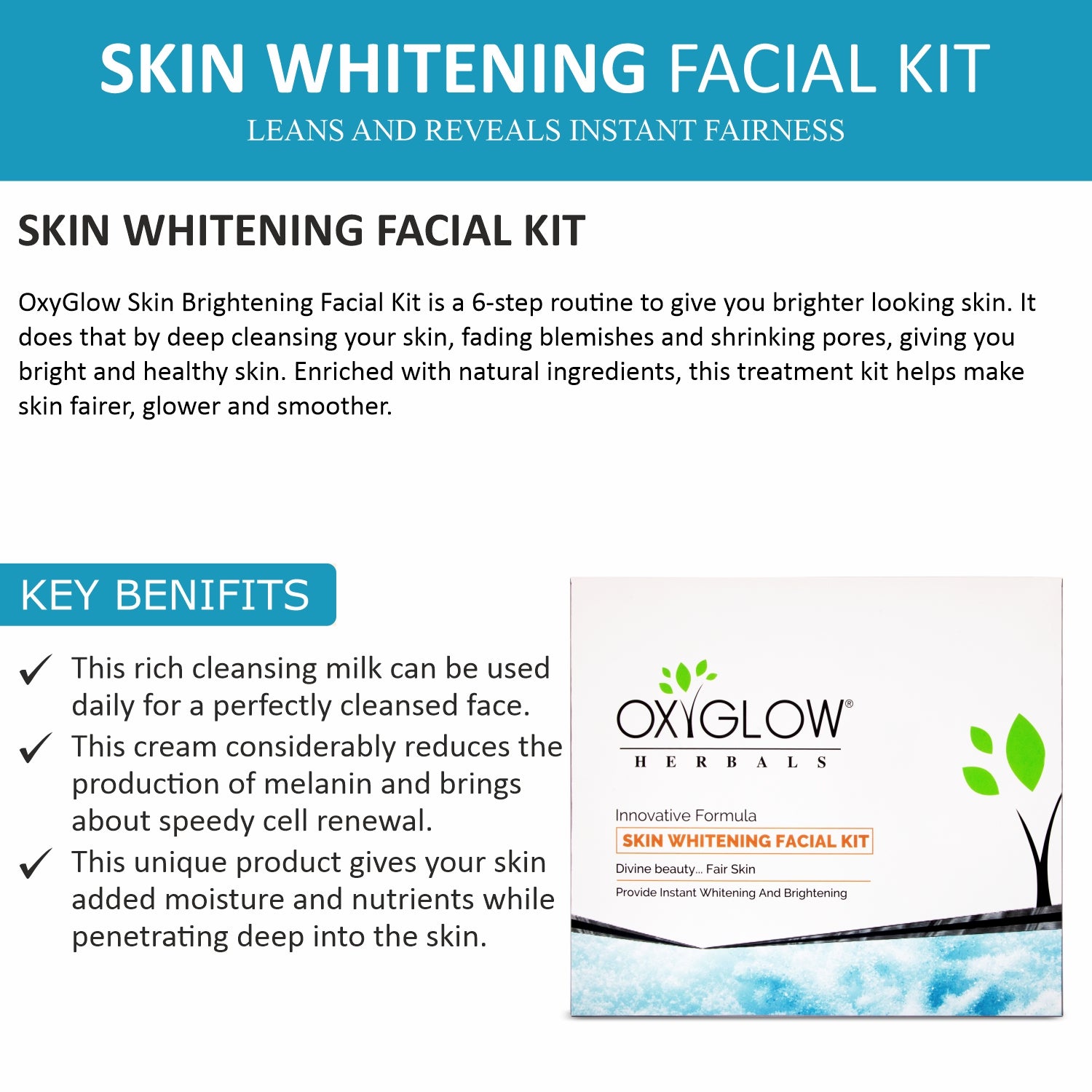 Diamond Facial Kit 260 Gm + Skin Whitening Facial Kit 260 Gm