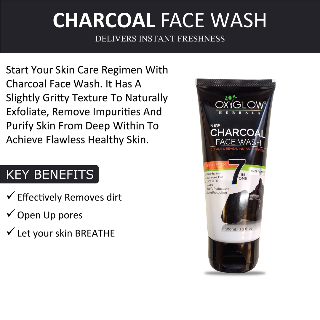OxyGlow Herbals Charcoal Facewash -key benefits-1
