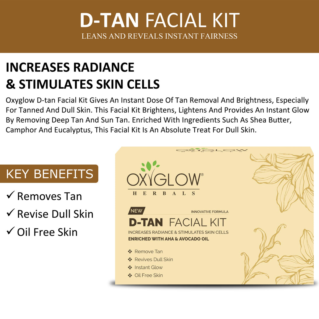 OxyGlow Herbals D-Tan Facial Kit-key benefits