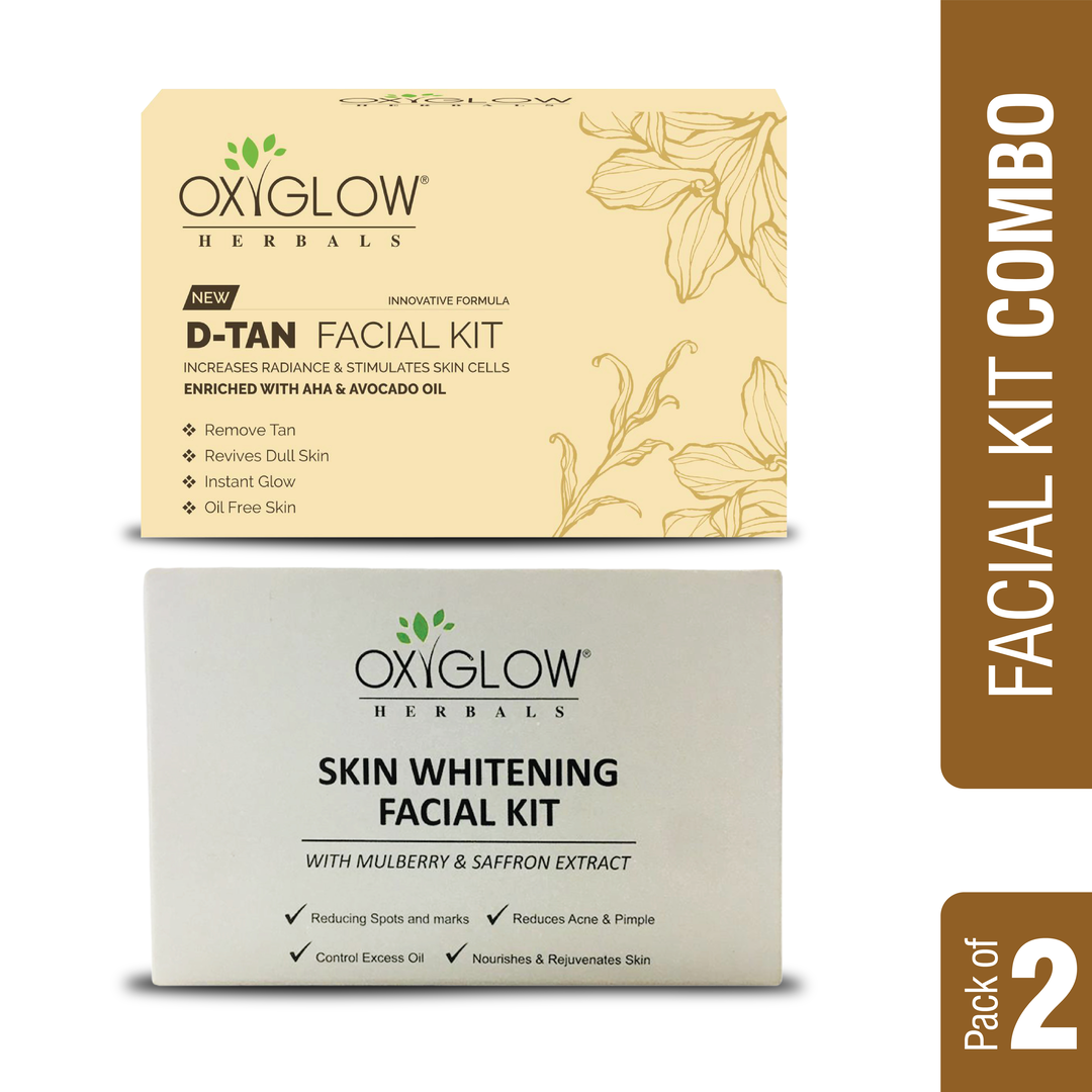 OxyGlow Herbals D-Tan Facial kit+skin whitening facial kit