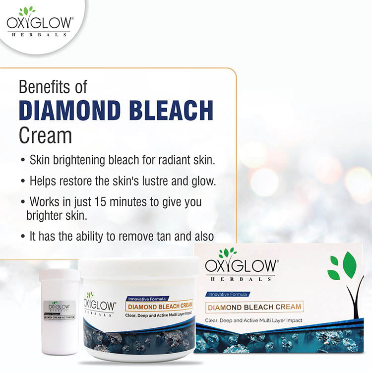 OxyGlow Herbals Diamond Bleach Cream-Benefits