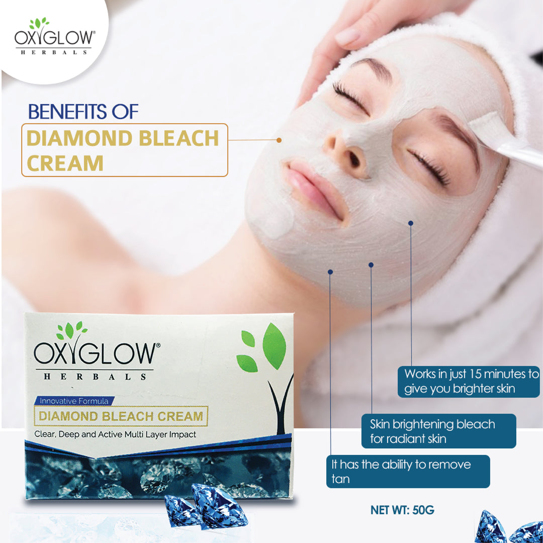 OxyGlow Herbals Diamond Bleach Cream-benefits