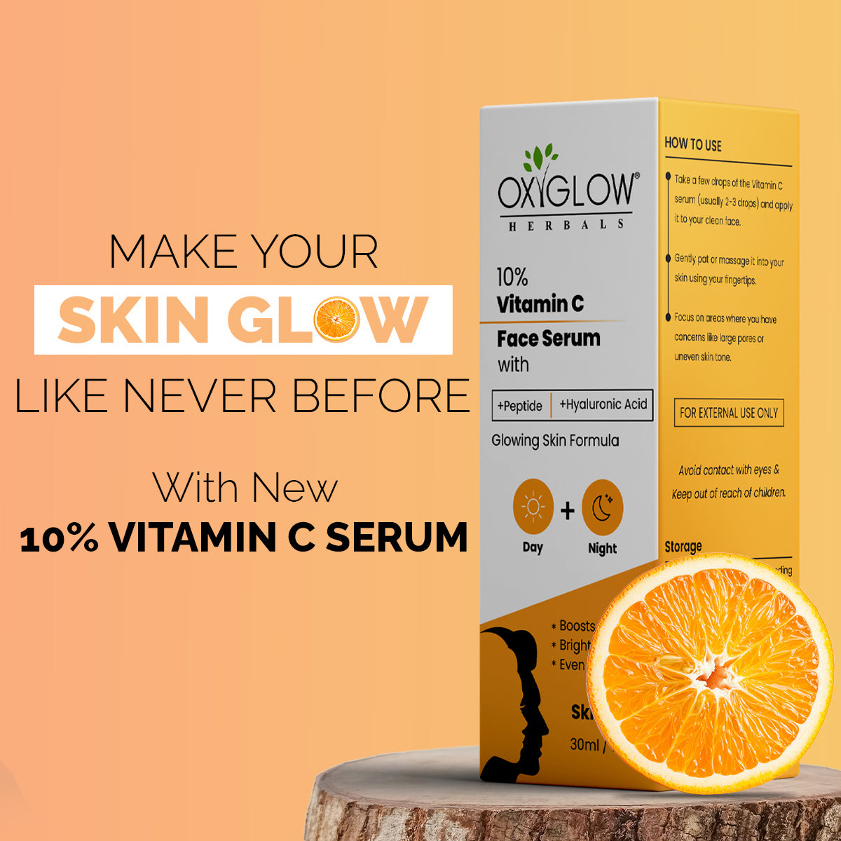 OxyGlow Herbals 10% Vitamin C Face Serum 30 ml