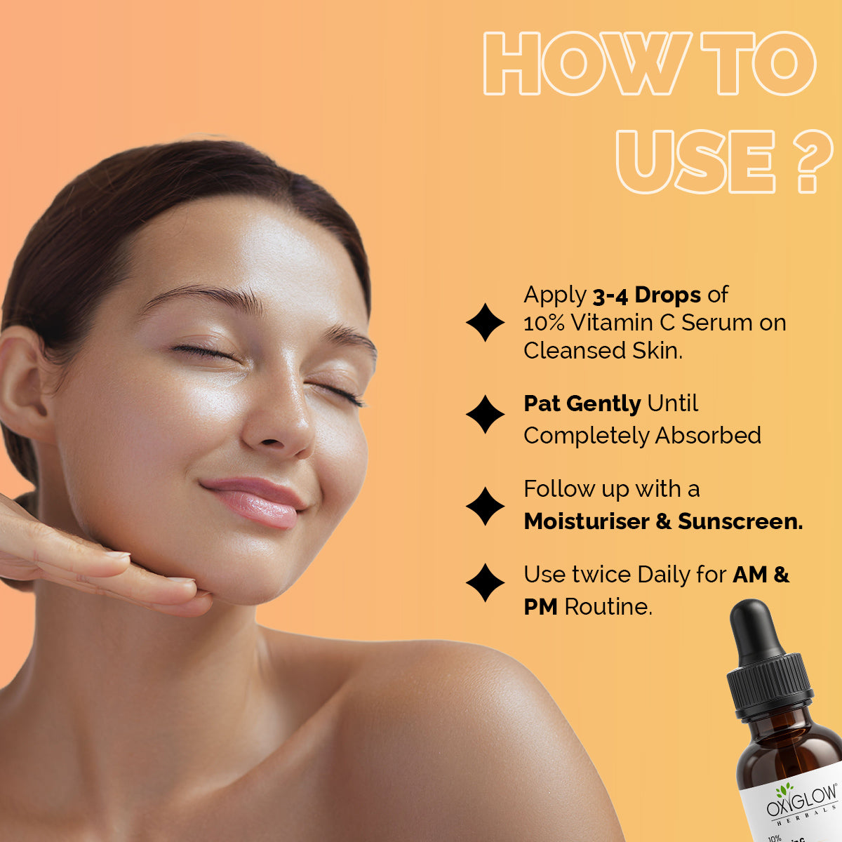 OxyGlow Herbals 10% Vitamin C Face Serum 30 ml