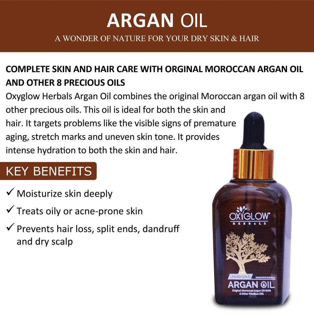Argan Oil - Original Moroccan with 8 Other Precious Oils