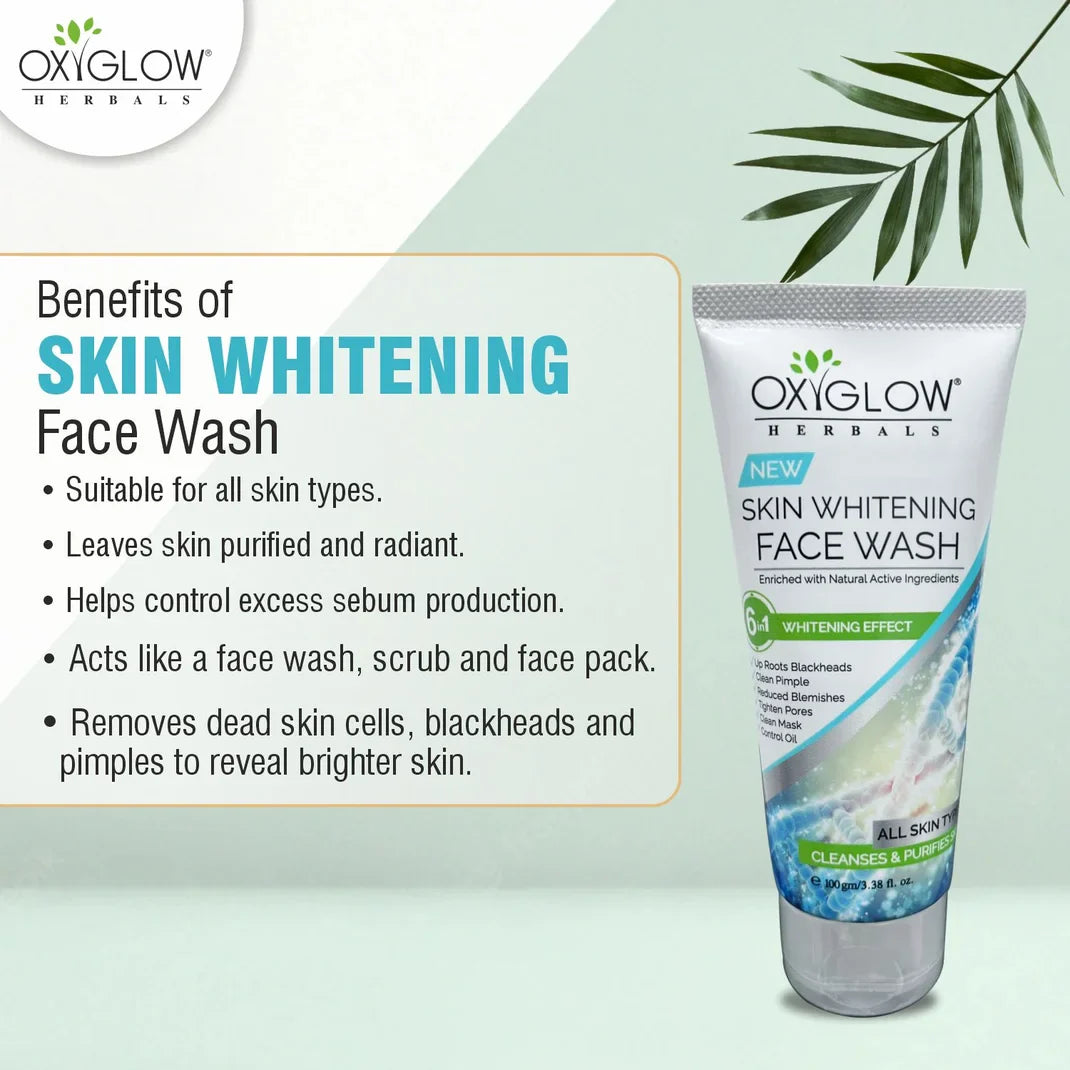 Skin Whitening Face Wash + Honey Papaya Scrub 100gm + Vitamin C Skin Serum