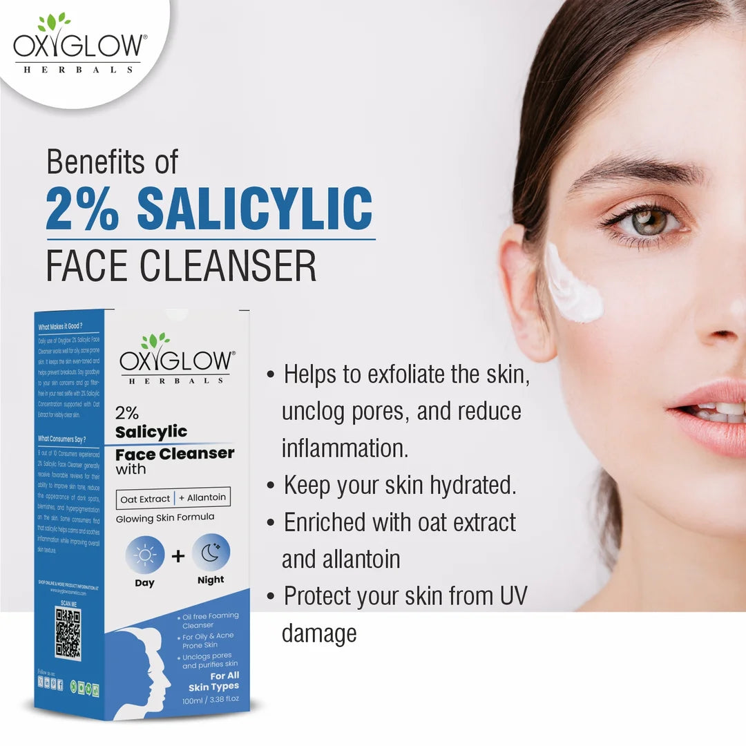 OxyGlow Herbals 2% Salicylic Face Cleanser 100ml