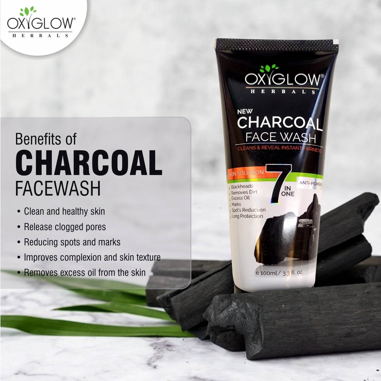 SPF 50++ + Charcoal Facewash
