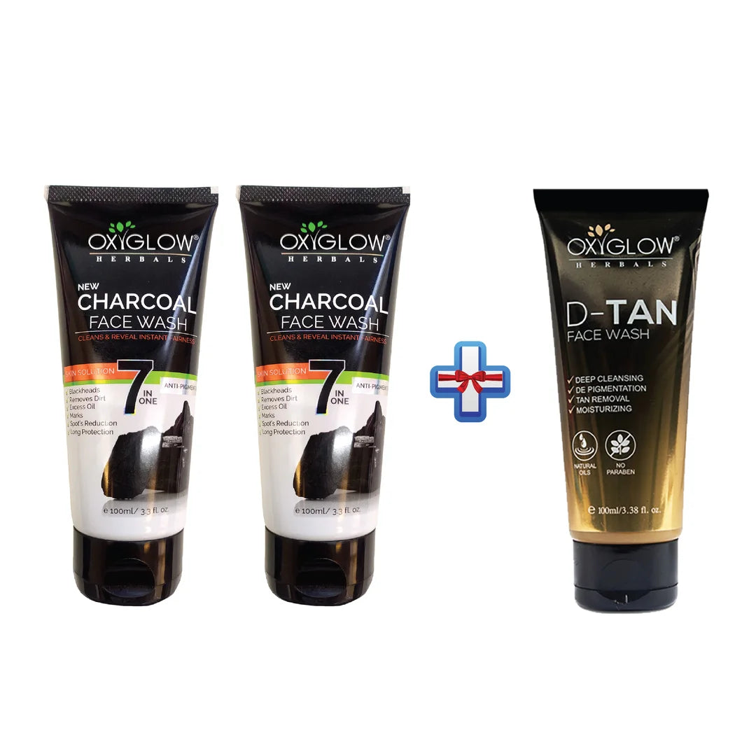 Charcoal Face Wash + De-Tan Face Wash