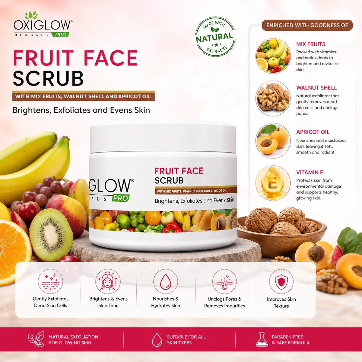 Fruit Face Scrub Pro | Even Skin Tone