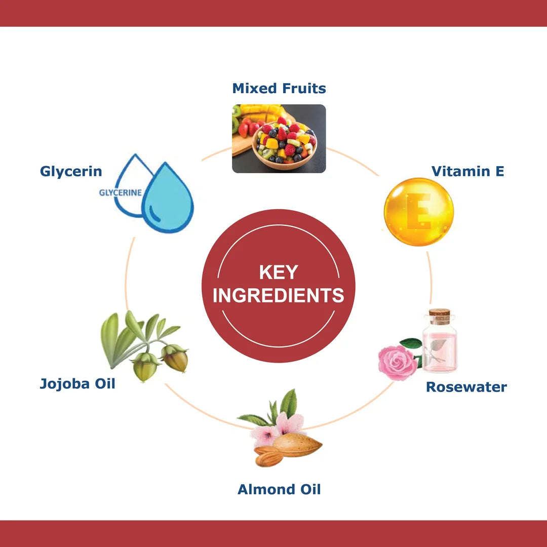 OxyGlow Herbals Fruit Facial Kit | Fresh Glowing Skin | Enriched with Fruit Enzymes | Suitable for All Skin