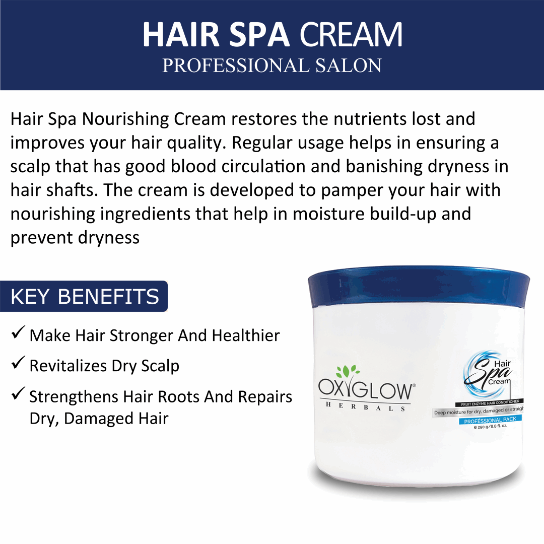 OxyGlow Herbals Hair Spa Cream-250gm-key benefits