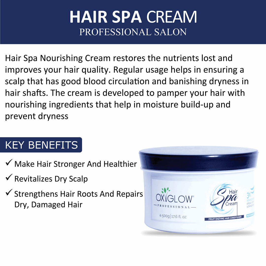 OxyGlow Herbals Hair Spa Cream-500gm-key benefits