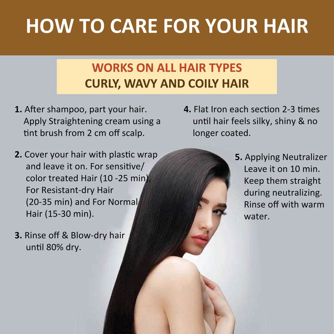 OxyGlow Herbals Hair straightener Cream- How to use-6