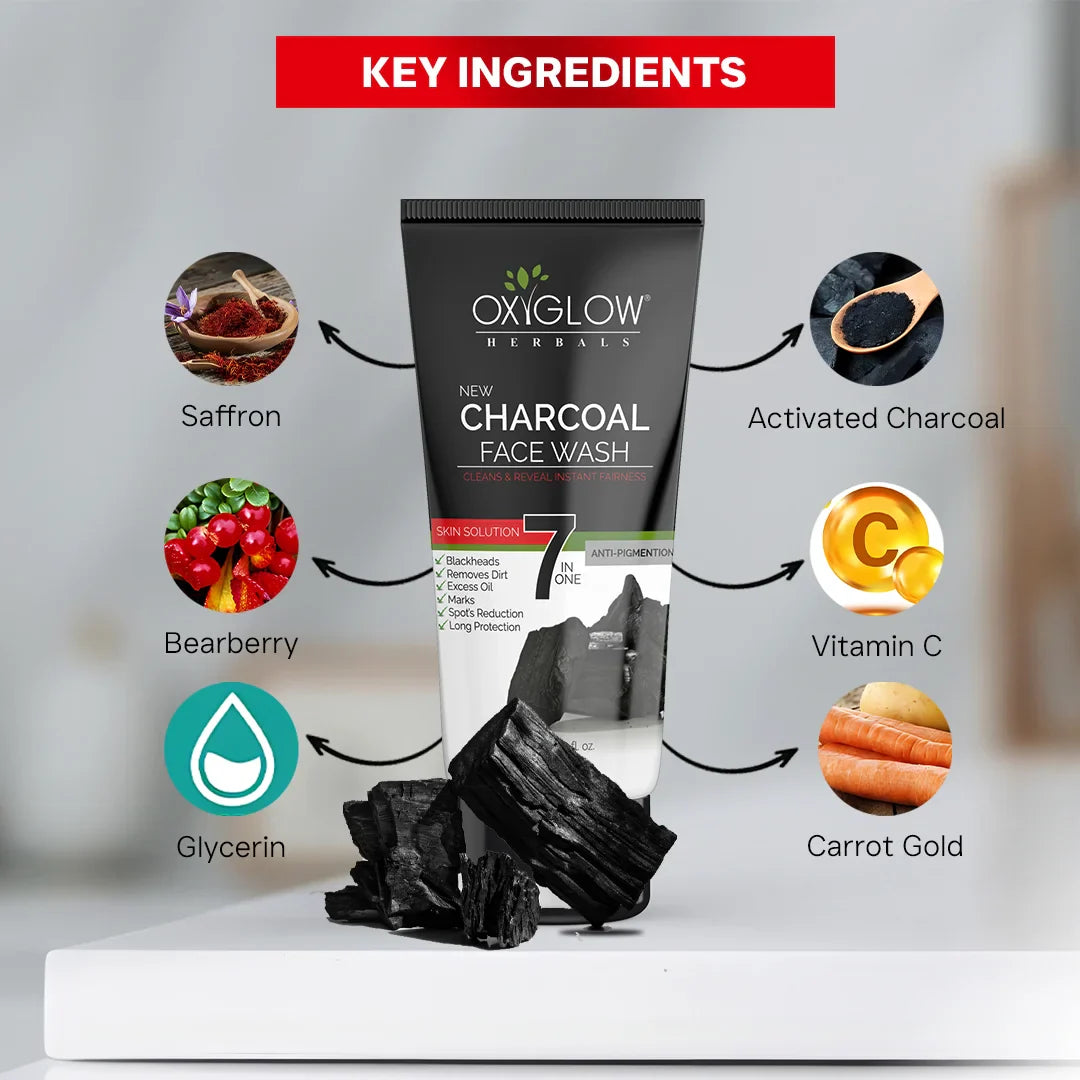 Charcoal Face Wash + De-Tan Face Wash
