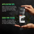 OxyGlow Herbals Activated Charcoal Facewash Application