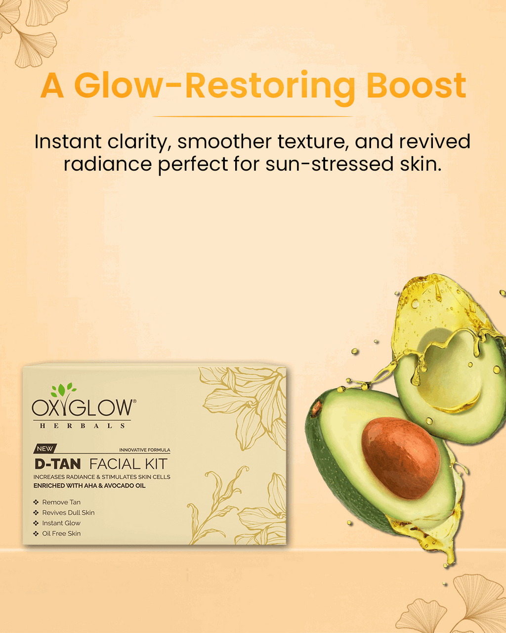 OxyGlow Herbals D-tan Facial Kit Boosting