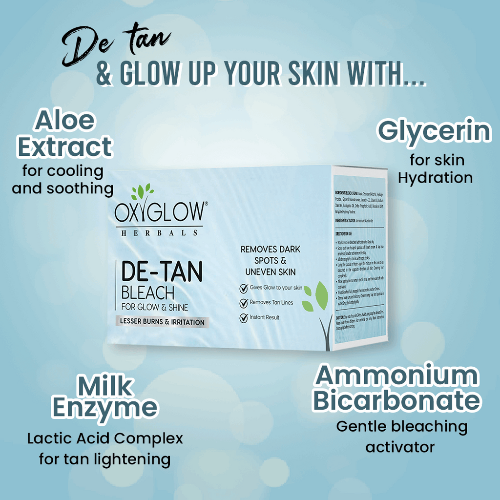 OxyGlow Herbals De-tan Bleach Cream Ingredients