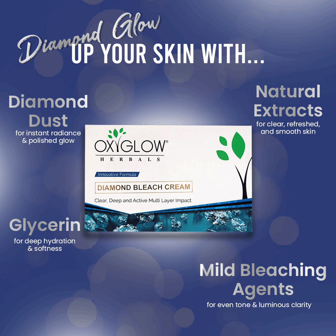 OxyGlow Herbals Diamond Bleach Cream Benefits