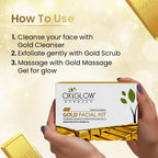 OxyGlow Herbals Gold Facial Kit how to use