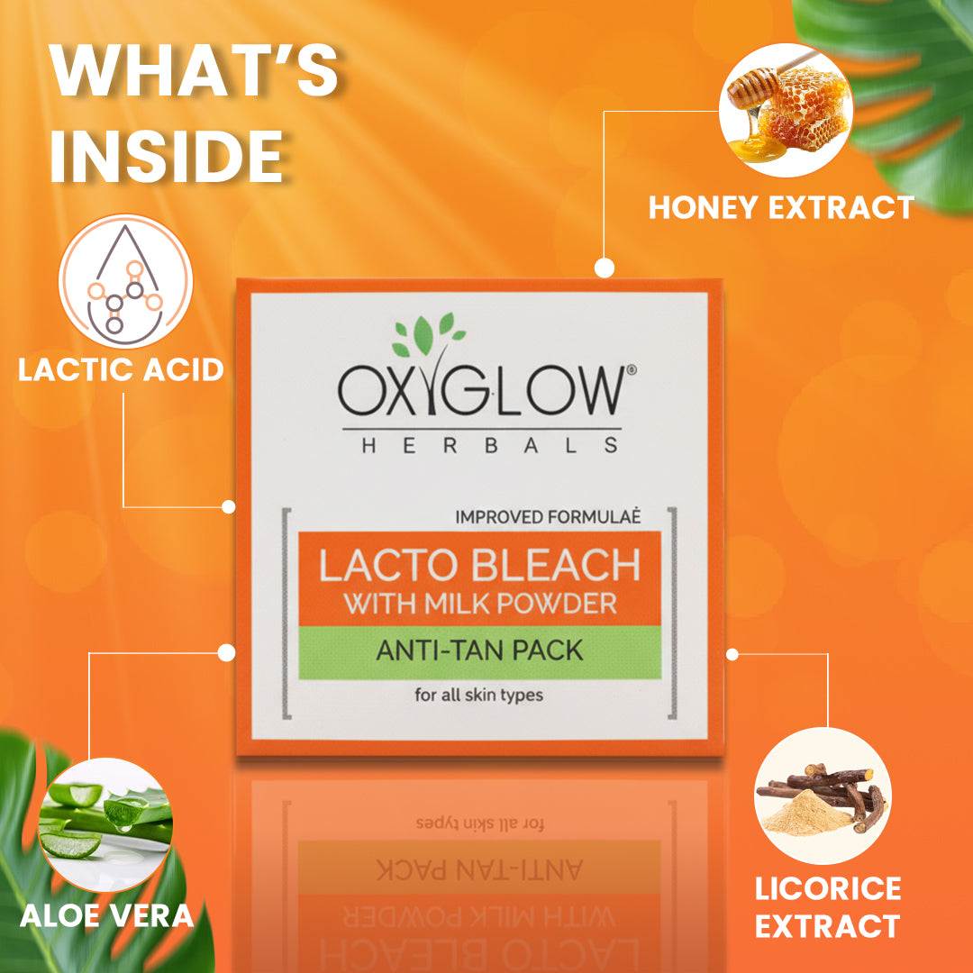 OxyGlow Herbals Lacto Bleach Cream Ingredients