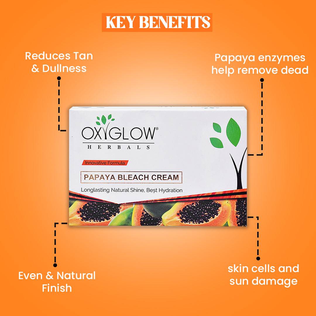 OxyGlow Herbals Papaya Bleach Cream Benefits