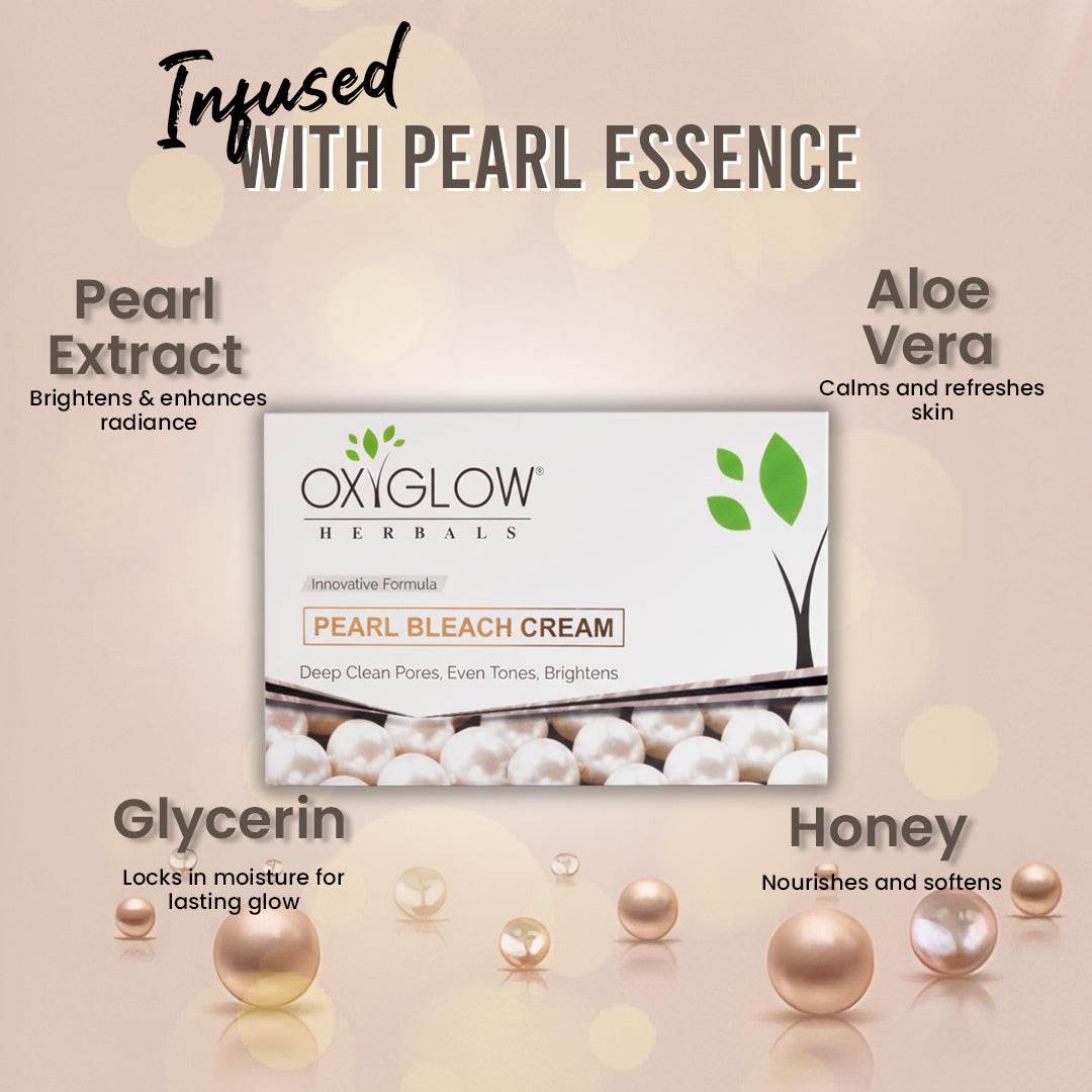 OxyGlow Herbals Pearl Bleach Cream Ingredients