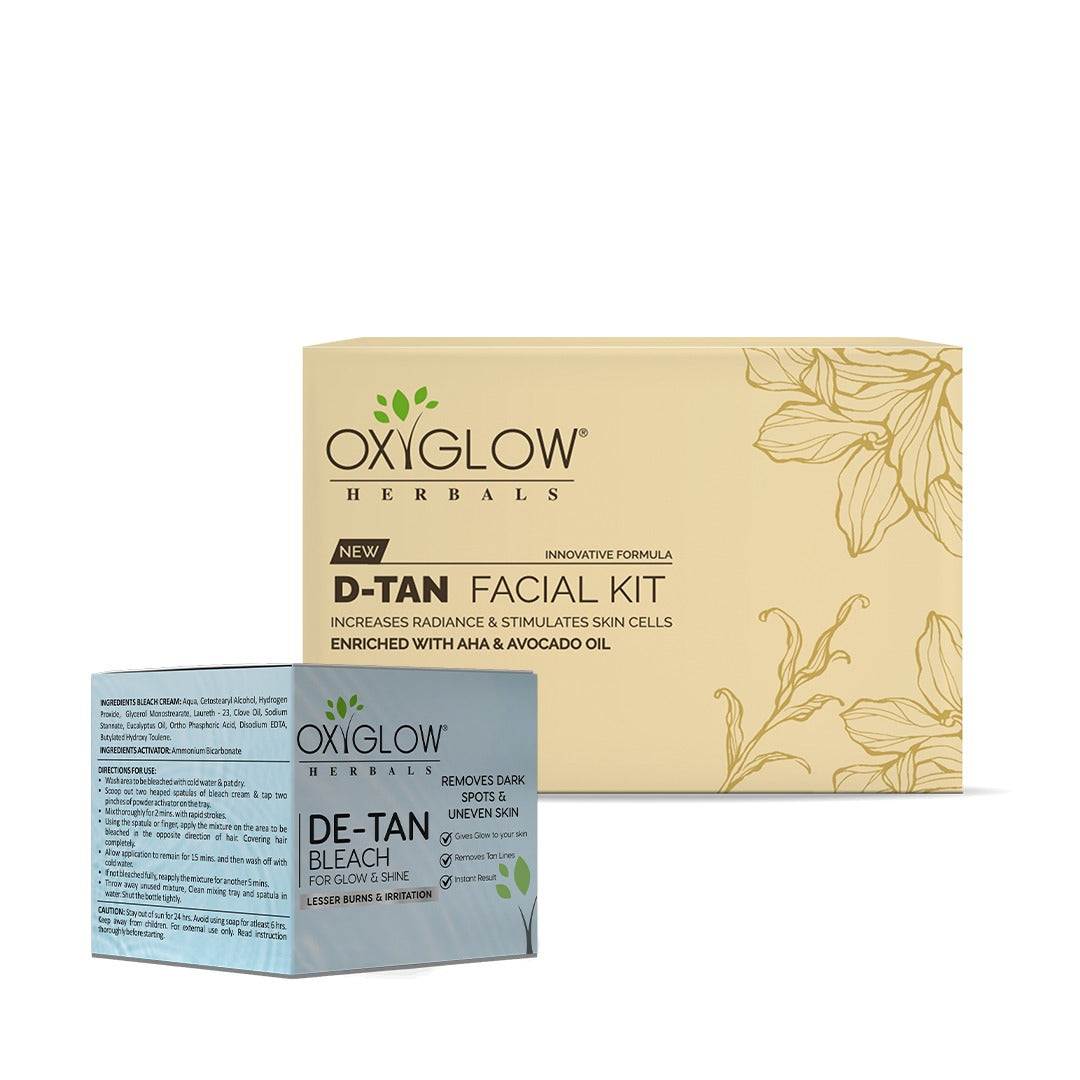 D-Tan Facial Kit(50g) + De-Tan Bleach Cream(50g)