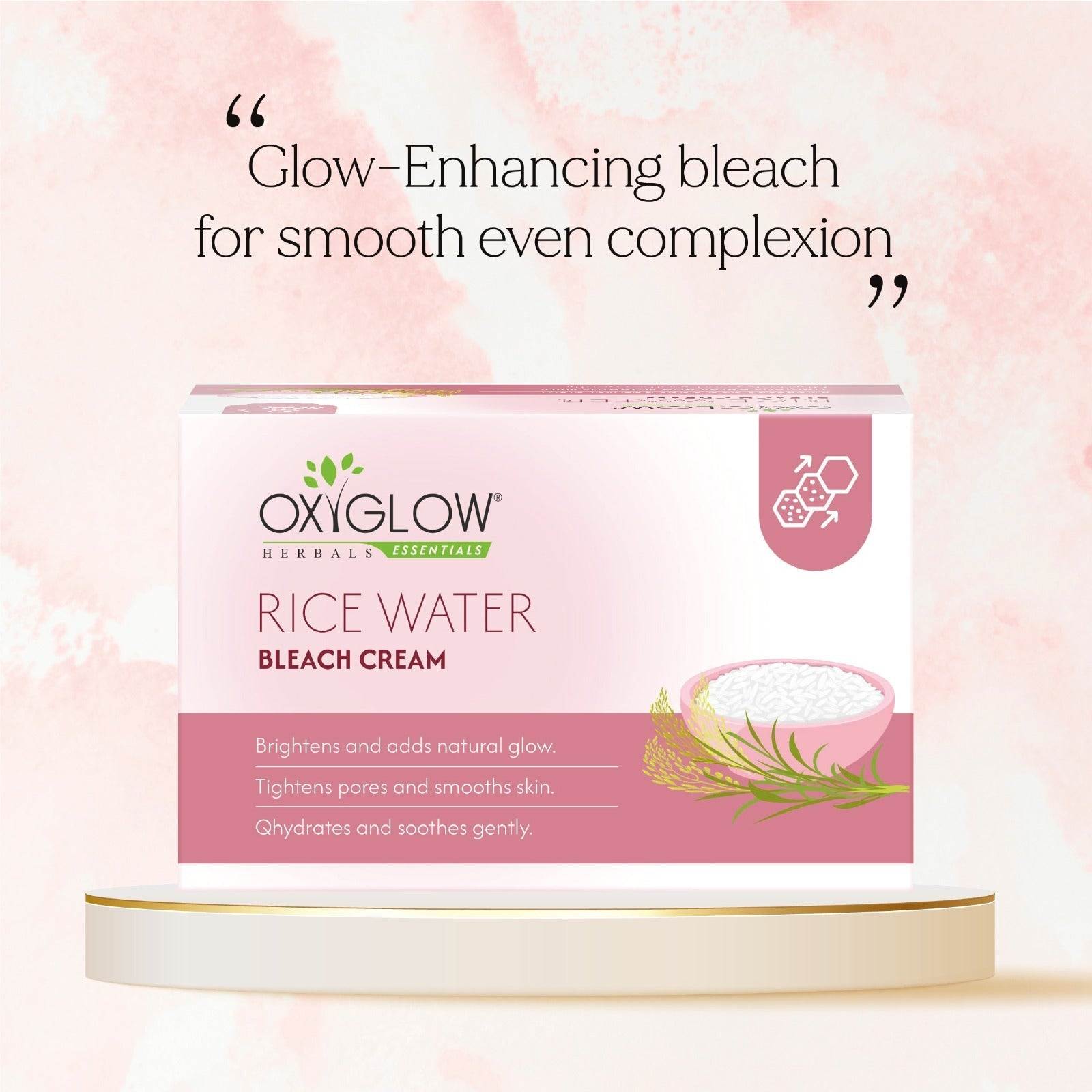OxyGlow Rice Water Bleach Cream