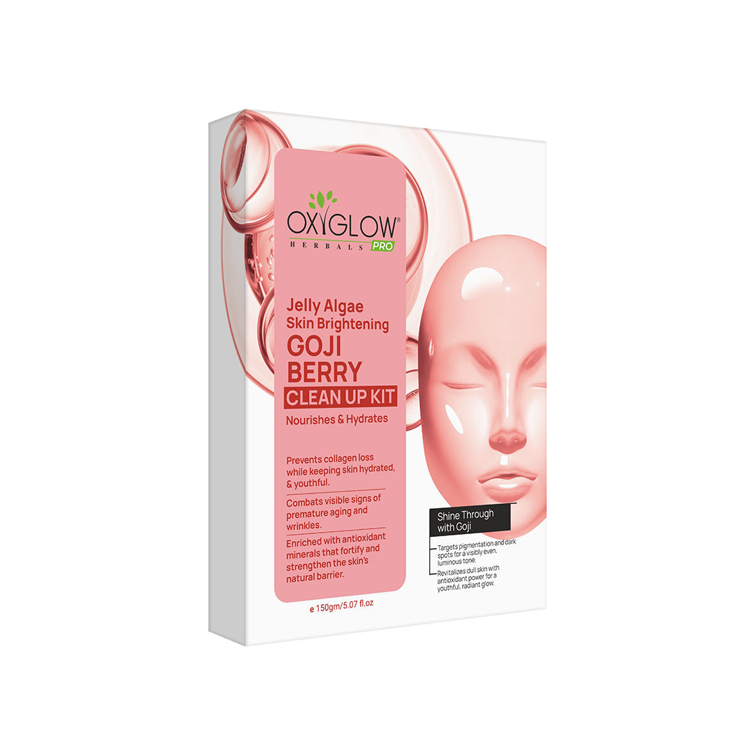 OxyGlow Herbals Jelly Algae Goji Berry Clean Up Kit | Skin Brightening