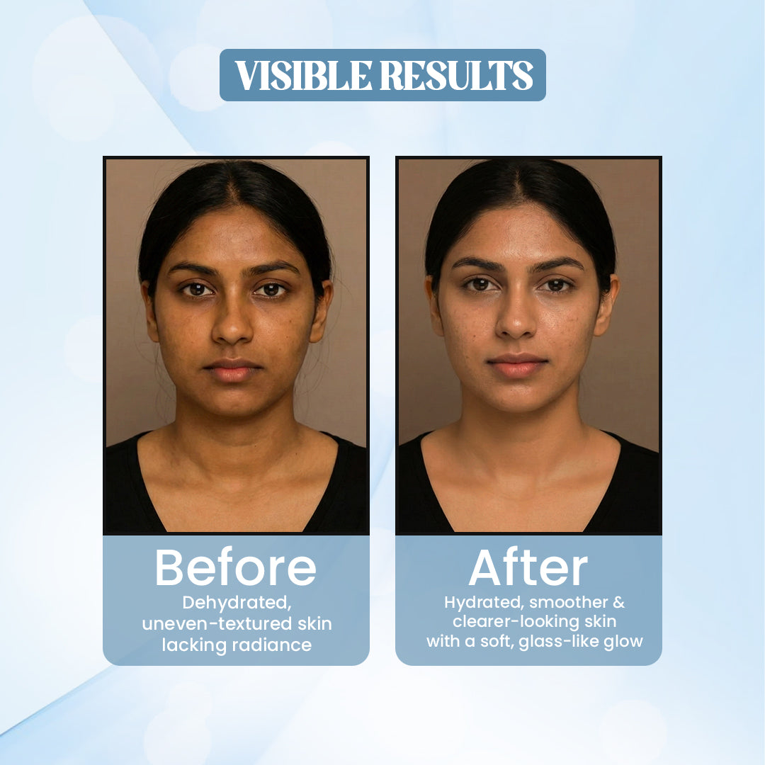 OxyGlow Herbals Jelly Algae Korean Glass Clean Up Kit | Rice Water