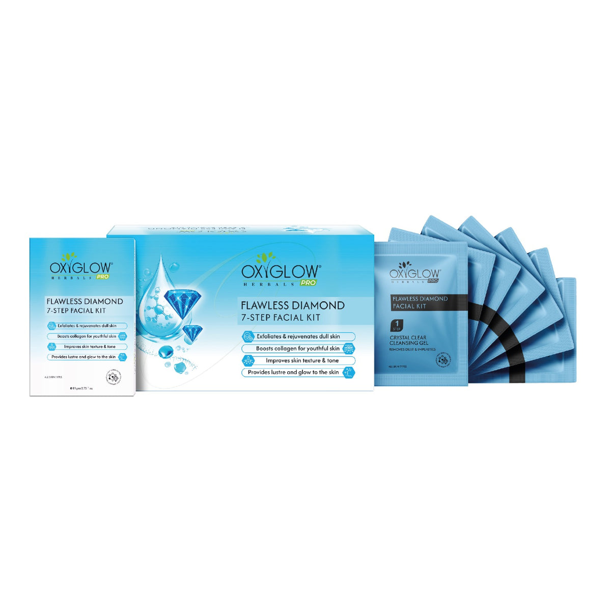 Flawless Diamond 7 Step Facial Kit | Pack of 5